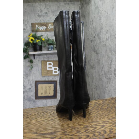 NWT On 34th Womens Rachelle Stovepipe Boots 10019723900 Black Smooth 5M - Picture 10 of 13